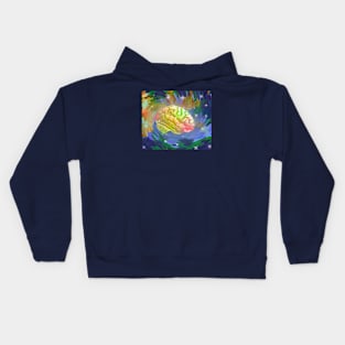 Psychedelic Brain Kids Hoodie